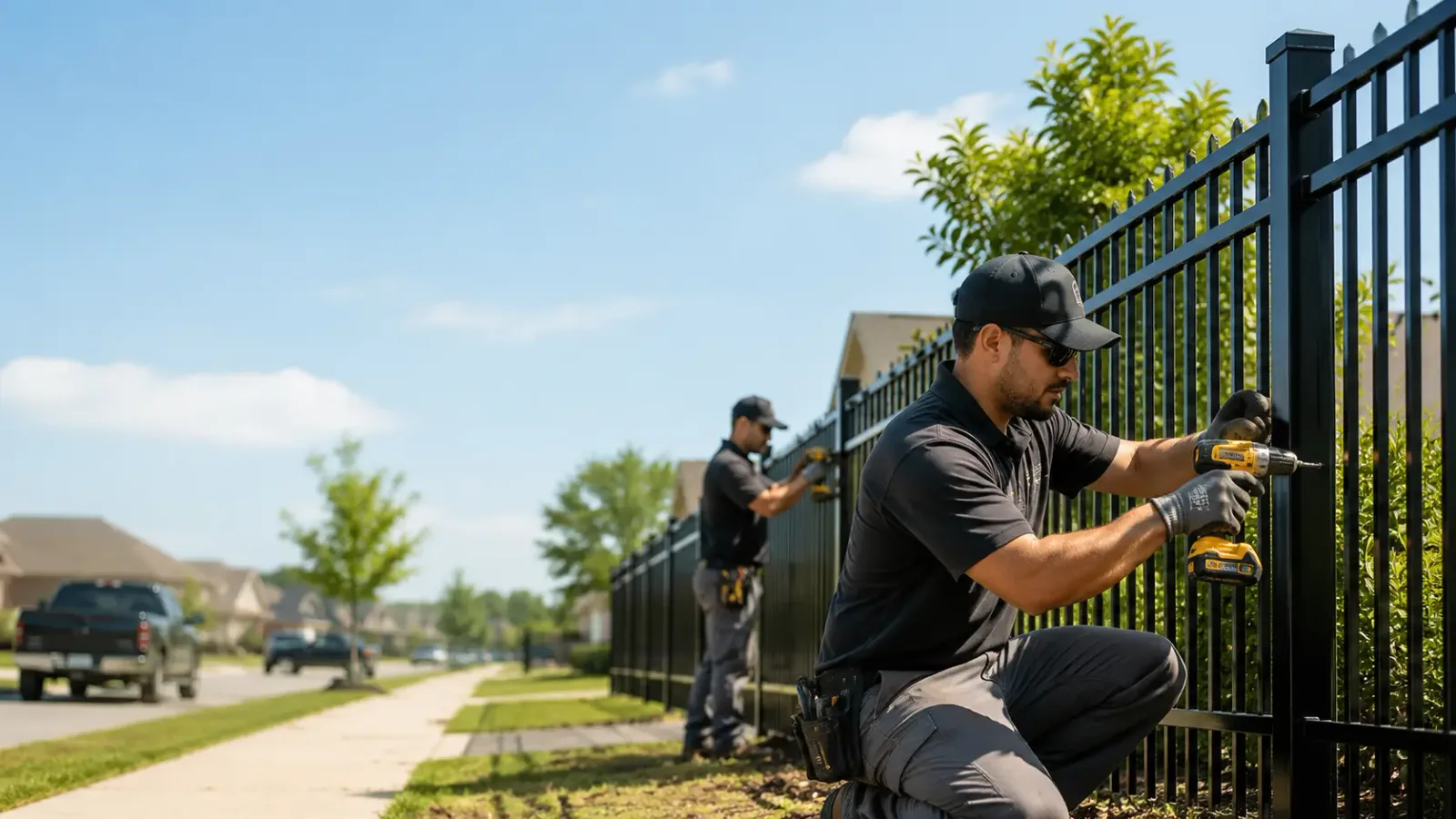 Metal Fence Installation in Central, LA